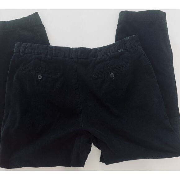 CHAPS MEN'S BLACK CORDUROY STRAIGHT LEG PANTS SIZE 38X30 - Picture 8 of 11